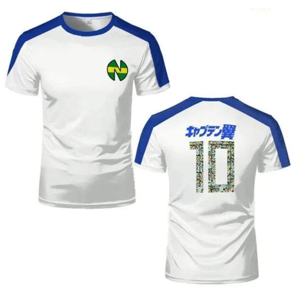 Sports T-shirts For Men Captain Tsubasa Anime Jersey Cosplay Custom Tops Loose Men And Women Quick-drying Sportswear Kids Tees - Imagen 4