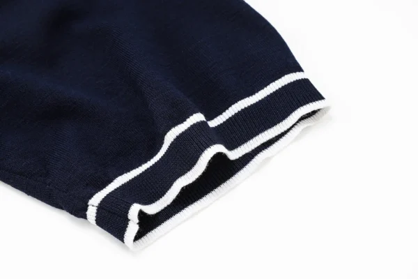 BILLIONAIRE BLSK CPRT polo shirt silk men 2025 summer New stripe embroidery elastic zipper comfort breathable big M-5XL T-Shirt - Imagen 5