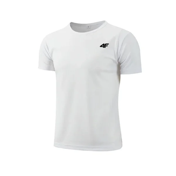 Men's Summer Exercise Trainning T-shirt High Quality Breathable Quick Dry Short Sleeved Top Marathon Gym Fitness Basketball Tees - Imagen 3