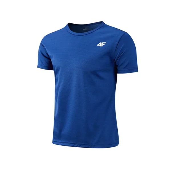 Men's Summer Exercise Trainning T-shirt High Quality Breathable Quick Dry Short Sleeved Top Marathon Gym Fitness Basketball Tees - Imagen 2