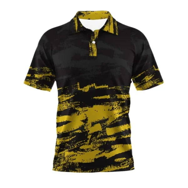 Stripe Geometry Polo Shirt For Men Colorful Pattern 3D Printed T-Shirts Summer Street Casual Short Sleeve Loose Tops Lapel Tees - Imagen 3