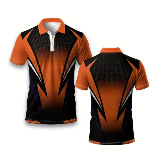 Men Polo Shirts Short Sleeve Men's Clothes Summer Oversized Sportswear Shirt Striped Polo Tees Fashion Man Pullover Tops - Imagen 3