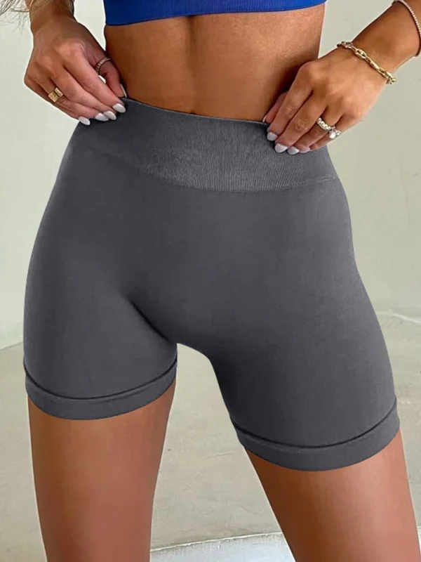 OQQ 2024 Women's Yoga Shorts High Waisted Fitness Pants Seamless Hip Lifting Ladies Sports Shorts - Image 4