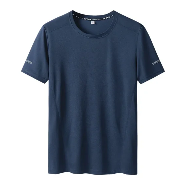 Plus Size 6xl 7xl 8xl 9xl Summer Big Tops Tees Quick Dry Slim Fit T-shirt Men Sport Mesh Short Sleeve Oversized Men's T Shirts - Imagen 3