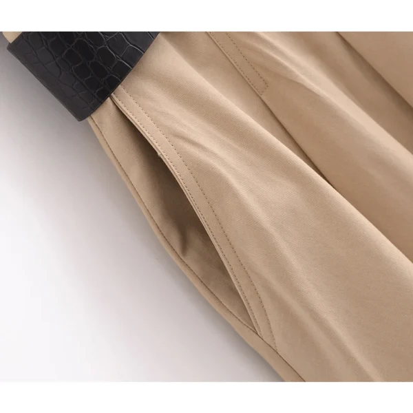 TRAF 2025 Woman Dresses Belt Pleated Midi Dress Women Sleeveless Summer Dress Woman Knitted Party Dresses for Women Sundress - Imagen 4