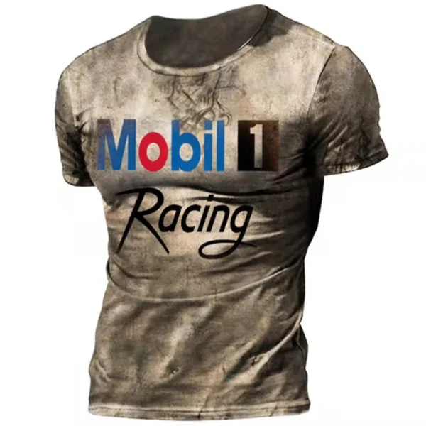 Vintage T Shirts for Men 3D Print American Tee Top Short Sleeve Oversized Hip Hop O-Neck Cotton T Shirts Men Clothing Camiseta - Imagen 3