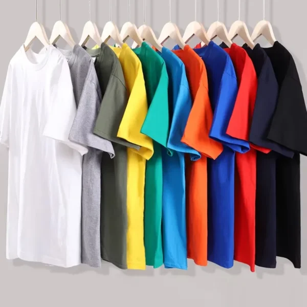 New Candy Color 100% Cotton T-Shirts Men Women 14 Colors Oversized Short Sleeves High Quality Brand Tee Clothing Soft T Shirts - Imagen 2