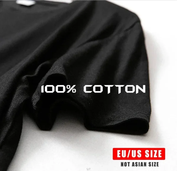 EU size 100% pure cotton custom T-shirt front and back team school uniform store logo text photo for men's personalized high-end - Imagen 4
