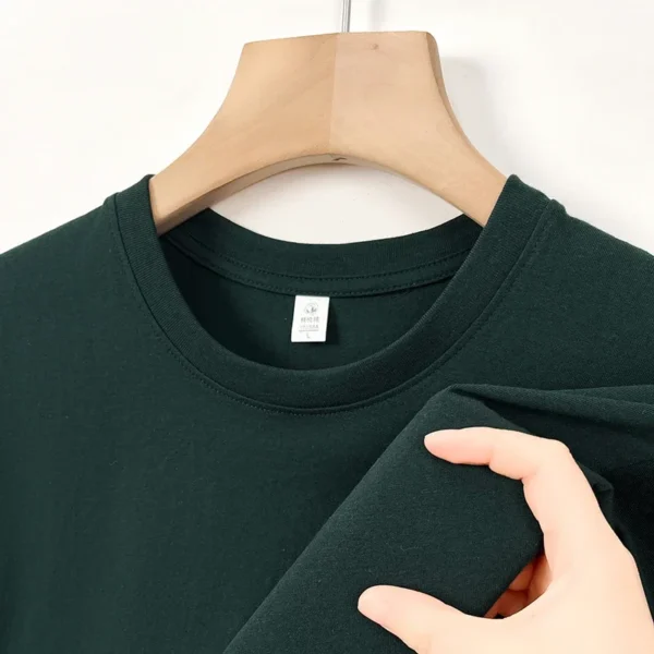 2025 New Men's Korean Casual Cotton Short Sleeved Round Neck T-shirt Summer Fashionable and Comfortable Versatile Top - Imagen 5