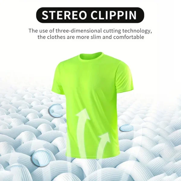 Vintage Americana Men's T-Shirts Clothing Casual Crew Neck Short Sleeve Top Outdoor Simple Daily Menswear Breathable Sports Tee - Imagen 4