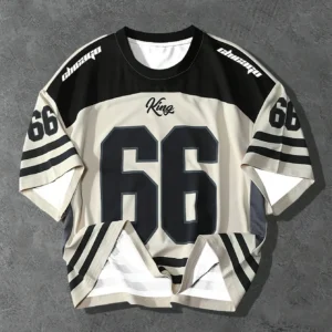 Men's Casual Crew Neck T-Shirt Chicago Alphabet Printed Pattern Polyester Pullover For Summer Daily Outdoor Street Wear Clothing