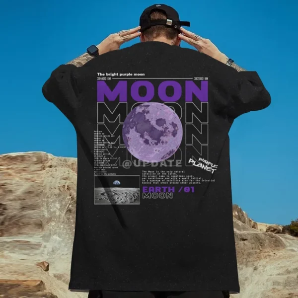 Fashion New T-Shirts For Men 3d Celestial Planet Print Male Clothing Casual Short Sleeved Oversized T-Shirt Street Harajuku Tees - Imagen 3