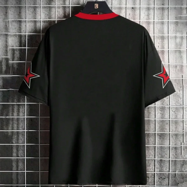Men's Letter Number Print Round Neck Short Sleeve T-shirt Outdoor Sports Fans Wear Men's Women's T-shirts - Imagen 6
