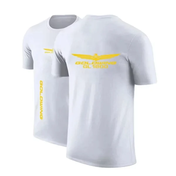 2024 New Goldwing GL1800 Japan Motocycles Men T-shirt Summer Fashion Print Outdoor tee Short Sleeve Cotton Oversized Tops unisex - Imagen 2