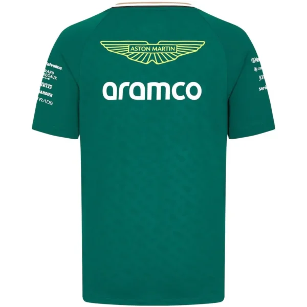 Formula1 Team Racing 2024 New Green Summer Men's Breathable T-Shirt Outdoor Sports Team Casual Short Sleeves T Shirt For Men - Imagen 3