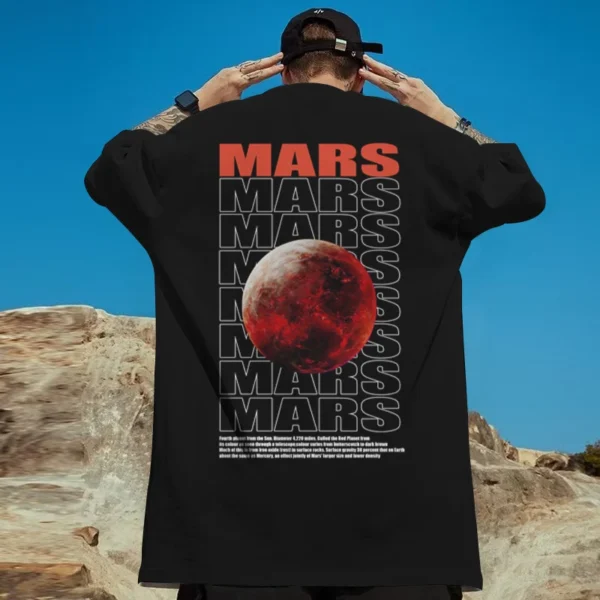 Fashion New T-Shirts For Men 3d Celestial Planet Print Male Clothing Casual Short Sleeved Oversized T-Shirt Street Harajuku Tees - Imagen 4