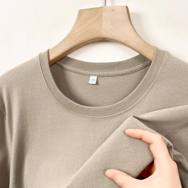 2025 New Men's Korean Casual Cotton Short Sleeved Round Neck T-shirt Summer Fashionable and Comfortable Versatile Top - Imagen 2