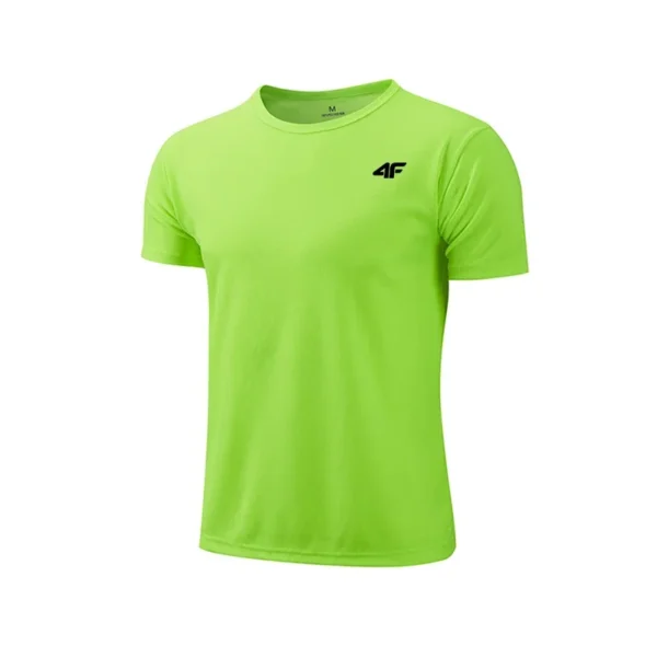 Men's Summer Exercise Trainning T-shirt High Quality Breathable Quick Dry Short Sleeved Top Marathon Gym Fitness Basketball Tees - Imagen 4