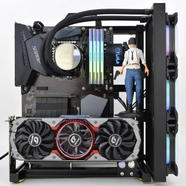 MOD ATX Open PC Case Frame For ITX MATX EATX Gamers Cabinet Aluminum Creative DIY Desktop Computer Chassis Tower Gaming - Imagen 2