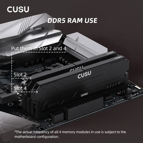 CUSU Ram DDR5 Memory 5600mhz 6400mhz DDR4 3200MHz 3600MHz 8gb DDR5 16gb 32gb UDIMM Desktop Memoria for Diy Gaming Computer - Imagen 3