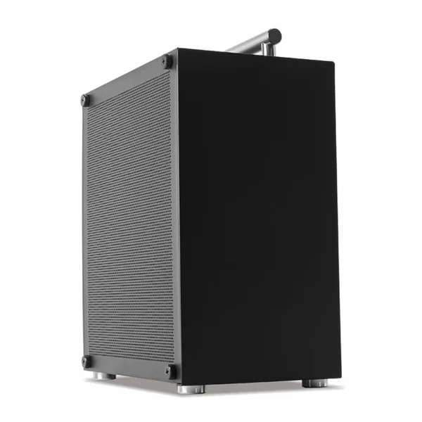 METALFISH T40 Mini ITX Black Case 7L Gaming Computer Chassis Compact transparent PC Support SFX PSU/70mm Cooler/206mm GPU - Imagen 3