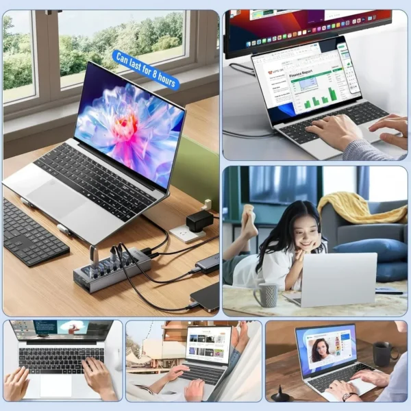 CARBAYTA 15.6" Laptop Computer Intel Celeron N5095 Notebook PC 16 32G Ram 128GB-2TB SSD Office Study PC Windows 11 1080P Laptops - Imagen 5