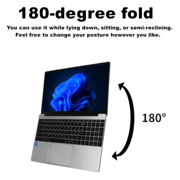 CARBAYTA 15.6" Laptop Computer Intel Celeron N5095 Notebook PC 16 32G Ram 128GB-2TB SSD Office Study PC Windows 11 1080P Laptops - Imagen 6