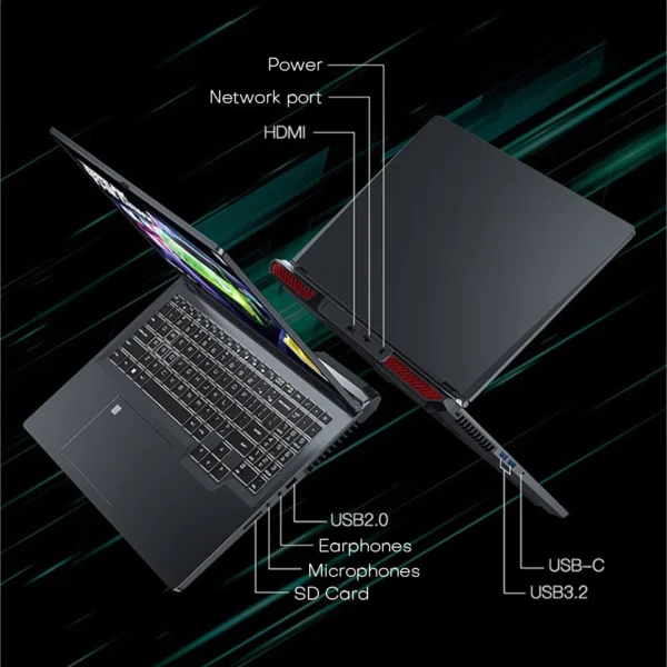 Xiaman 16 inch Gaming Laptop intel Core i7-6700HQ GTX 1060 IPS 1920*1200 Notebook PC 16GB RAM 1TB SSD Windows 11 Laptop Computer - Imagen 6