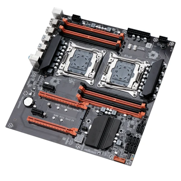 MOUGOl X99 Dual CPU Gaming Motherboard Set lntel Xeon E5 2680 V4&DDR4 64GB (4*16GB) LGA2011-3 M.2 NVME for Server Computer Host - Imagen 4