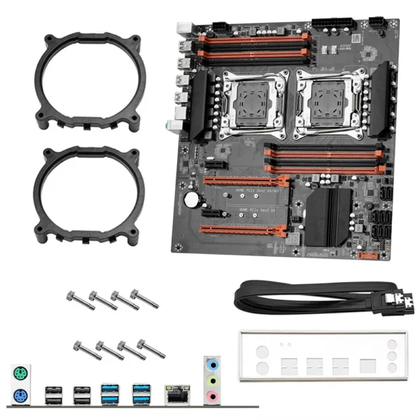 MOUGOl X99 Dual CPU Gaming Motherboard Set lntel Xeon E5 2680 V4&DDR4 64GB (4*16GB) LGA2011-3 M.2 NVME for Server Computer Host - Imagen 6
