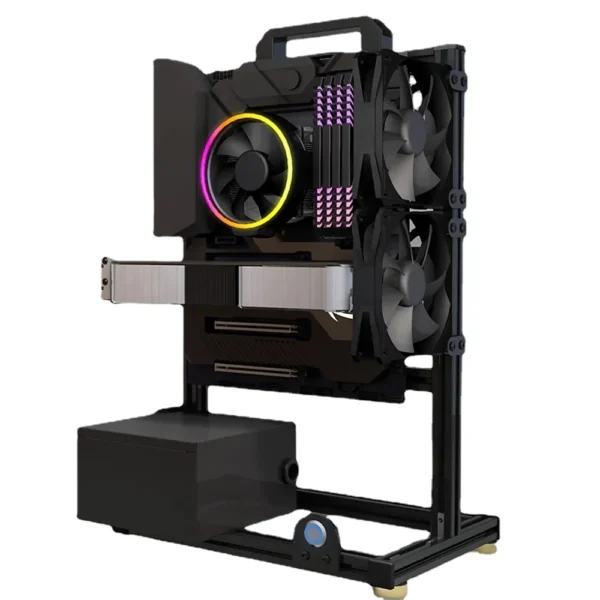 MOD ATX Open PC Case Frame For ITX MATX EATX Gamers Cabinet Aluminum Creative DIY Desktop Computer Chassis Tower Gaming - Imagen 3
