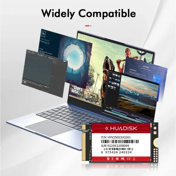 HUADISK M.2 SSD NVME PCIE3.0 128GB 256GB 512GB Solid State Disk Internal ssd nvme m2 DIY Gaming Computer Laptop PC Motherboard - Imagen 5