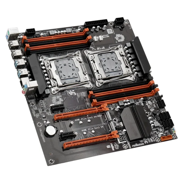MOUGOl X99 Dual CPU Gaming Motherboard Set lntel Xeon E5 2680 V4&DDR4 64GB (4*16GB) LGA2011-3 M.2 NVME for Server Computer Host - Imagen 3