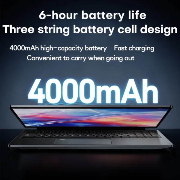 Xiaman 15.6" Gaming Laptop Computer AMD A4-7210 MX350 Discrete Graphics Notebook PC Gamer Windows 11 Fingerprint Unlock Laptops - Imagen 5