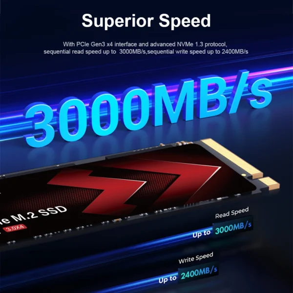 HUADISK NVMe SSD M2 512GB 1TB Internal SSD Hard Drive 128GB 256GB PCIe3.0 for X99 X79 for DIY Gaming Computer PC - Imagen 2