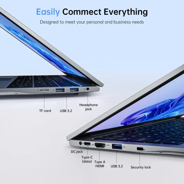 ACEMAGIC 17.3inch Laptop with High Performance Quad Core-12th Alder Lake N97 Laptop Computer Spacious Storage 16GB RAM 512GB ROM - Imagen 3