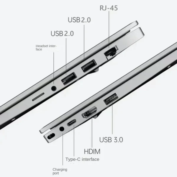 2025 15.6'' Ultra-Thin Gaming Laptop Intel 12th N95 32GB RAM NVMe PCIE SSD GTX 1060 6G Cooler Design IPS Win11 Pro Fast Delivery - Imagen 6