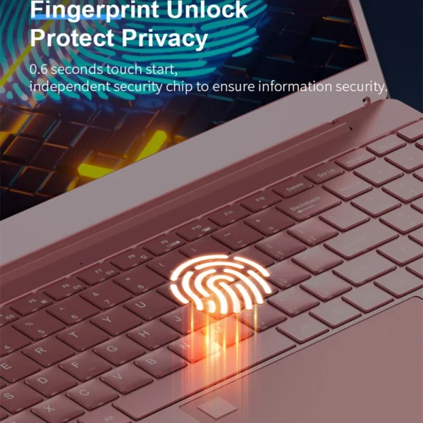 AKPAD 11th Gen Intel Celeron N5095 Laptop Windows10/11, Max 32GB RAM,128gb- 2TB SSD, 2.4G/5G WiFi, BT, Girlish style Pink Keybd - Imagen 2