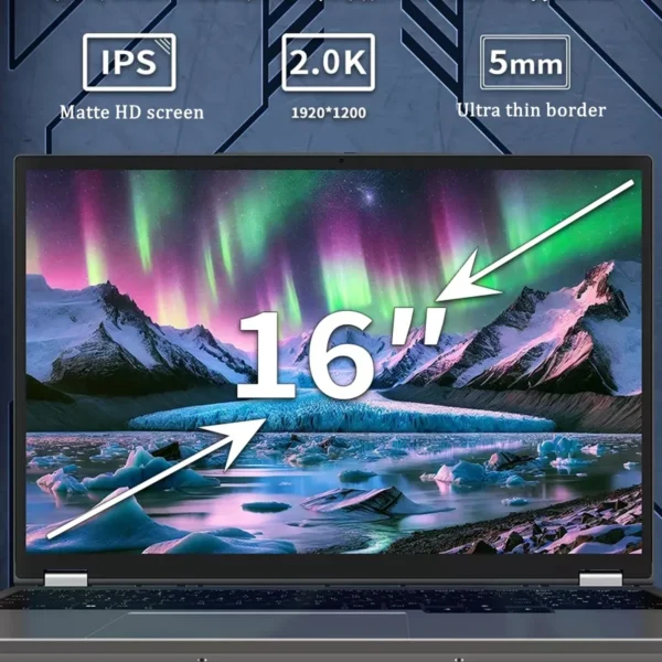 16" Gaming Laptop intel Core i7-6700HQ GTX 1060 IPS 1920*1200 Notebook PC Gamer 16GB DDR4 1TB SSD Windows 11 Pro Laptop Computer - Imagen 3