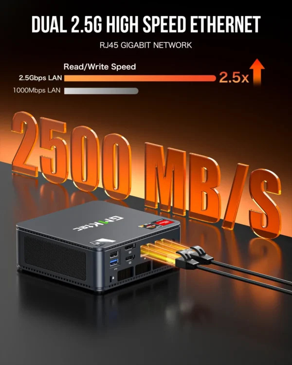 GMKtec M6 ryzen5 mini pc gamer AMD RYZEN 5 6600H DDR5 16GB 500GB 32GB 1TB SSD 5600Mhz NVME Pcie 3.0 Diy Office Gaming computer - Imagen 6