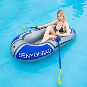 PVC Material Kayak Inflatable Boat Thick Folding Assault Boat Thick One-person Inflatable Fishing Boat 150X100cm Single Boat