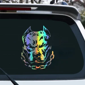 Motorcycle Sticker bulldog Reflective Car styling Moto Auto Decal Funny JDM Vinyl Car Accessories 14.4X19cm
