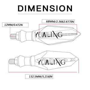 Front/Rear Turn Indicator Signal For YAMAHA YZF R1 R6 FZ1 FZ6 XJ6 MT-07 MT 07 mt9 mt-09 Ninja ZX6R zx10r motorcycle accessories