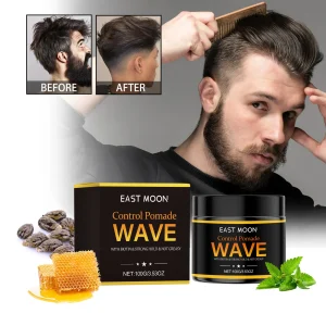 Men Styling Hair Wax Matte Finish,Premium Water Based Flake-Free Hair Styling Pomade For All Hair Types Pomade Long-Lasting Wax